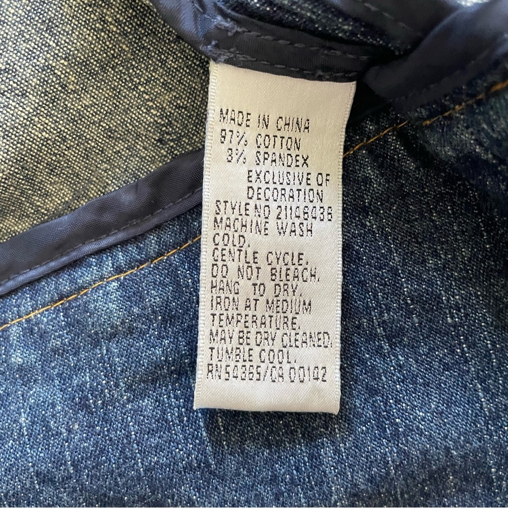 Denim Jacket Studded with Lace&amber Gem detail - Picture 6 of 6